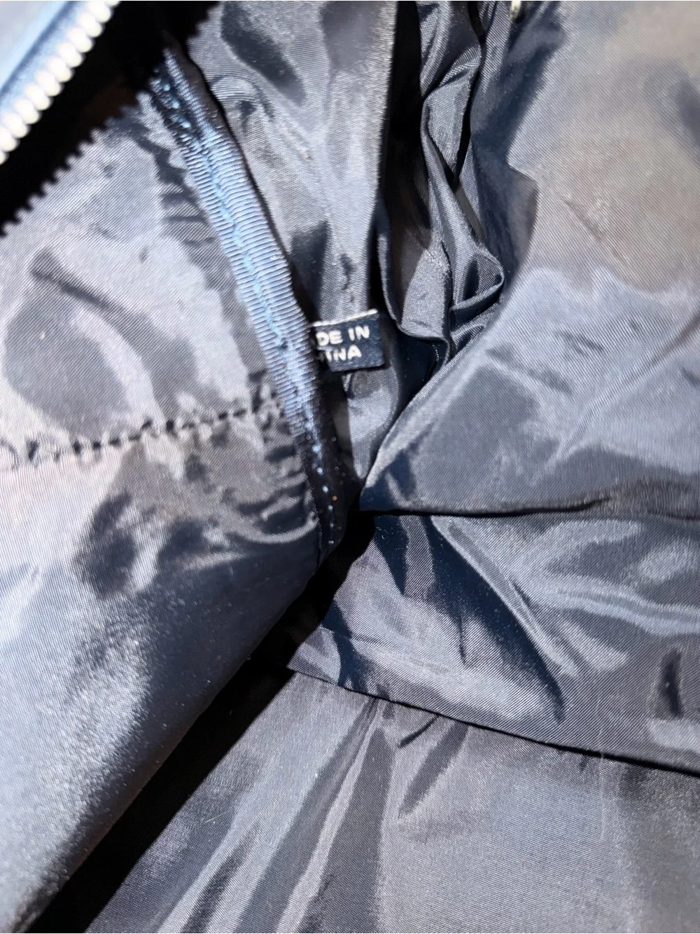 Structure Navy Duffel with White Logo and Adjustable Strap